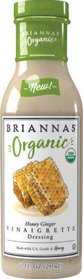 Organic honey ginger vinaigrette dressing