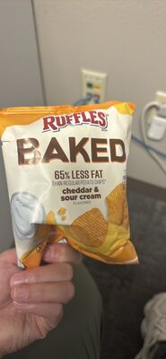 cheddar & sour cream flavored BAKED potato chips