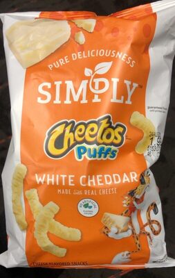 White cheddar cheeto puffs