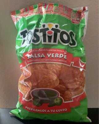 Salsa verde corn tortilla chips