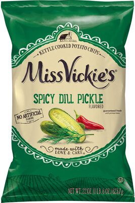 Spicy Dill Pickle Flavored Kettle Cooked Chips