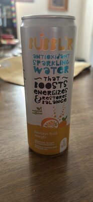 BUBBL'R Antioxidant Sparkling Water passion fruit wond'r