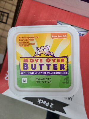 Sweet cream buttermilk 65% whipped soft spread, sweet cream buttermilk