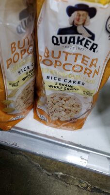 Quaker Rice Cakes Buttered Popcorn 4.47 Ounce Plastic Bag