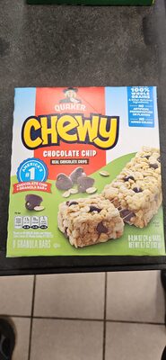 Real chocolate chips granola bars