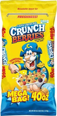 Cap'n crunch's crunch berries sweetened corn & oat cereal