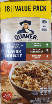 Quaker Instant Oatmeal Flavor Variety