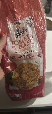 Tomato & Basil Rice Cakes