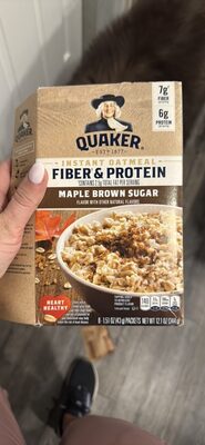 INSTANT OATMEAL FIBER & PROTEIN MAPLE BROWN SUGAR
