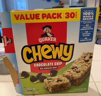 Chewy Chocolate Chip Granola Bars