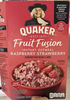 Fruit Fusion Instant Oatmeal Raspberry Strawberry