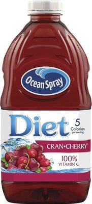 Diet cranberry cherry juice drink