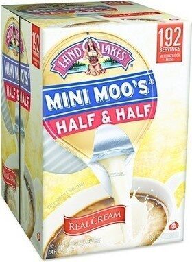 Mini moos creamer half half cups count