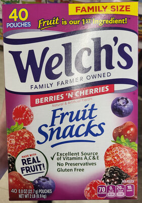 Welch's Berries 'N Cherries Fruit Snacks