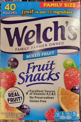 Welch's Mixed Fruit Fruit Snacks