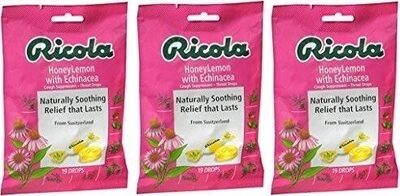 Cough suppressant throat drops honey lemon with echinacea