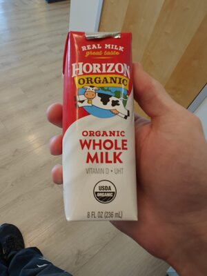 Organic whole milk