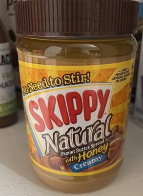 Creamy Natural Peanut Butter Spread With Honey