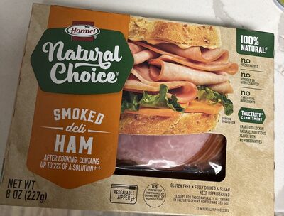 Natural choice smoked ham
