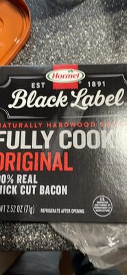 Black Label Fully Cooked Original Bacon