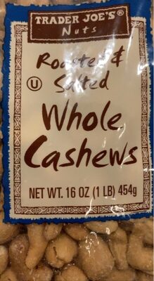 Roasted & Salted Whole Cashews