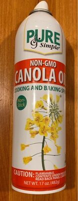 Non GMO Canola Oil Cooking and Baking Spray 17oz.