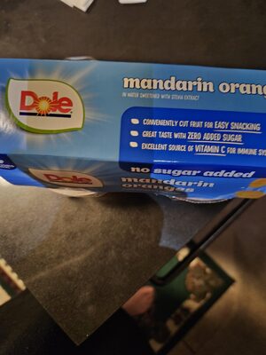 Mandarin Oranges In Water Sweetened With Monk Fruit Concentrate