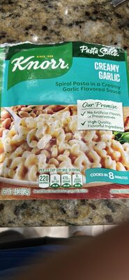 Creamy Garlic Spiral Pasta in a Creamy Garlic Flavored Sauce