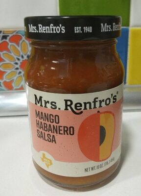 Medium hot mango habanero salsa, medium hot