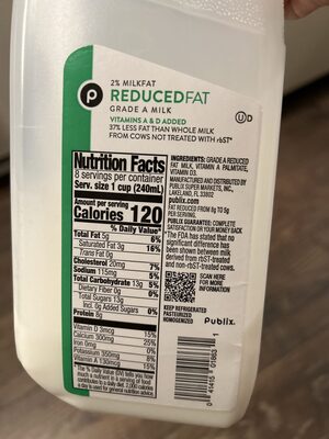 Reduced Fat Grade A Milk
