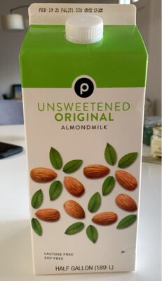 Unsweetened original almond milk