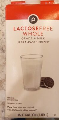 Lactosefree Whole Grade A Milk