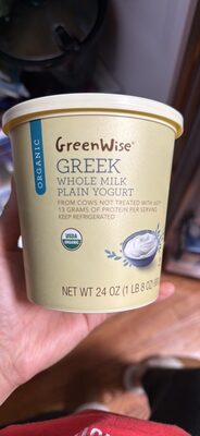 GREEK WHOLE MILK PLAIN YOGURT