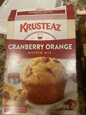 Cranberry orange flavor muffin mix