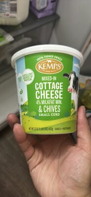 Mixed-In Cottage Cheese 4% Milkfat Min. & Chives Small Curd
