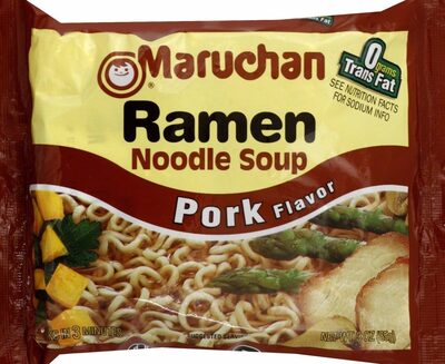 Ramen pork flavored noodle soup