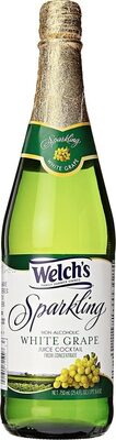 Sparkling white grape cocktail juice