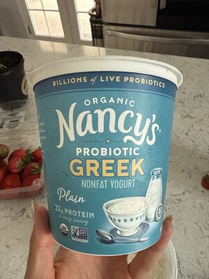 Organic Plain Probiotic Nonfat Greek Yogurt