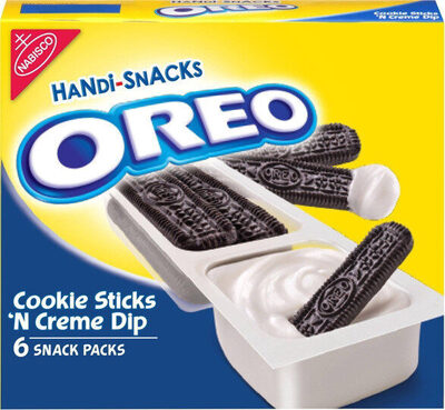 Kraft handi-snacks oreo two compartment snacks sticks and cream 1x6.000 oz