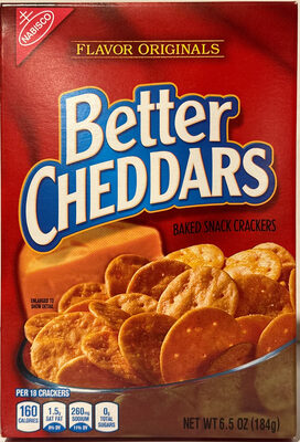 Nabisco, better cheddars, baked snack crackers, original imp
