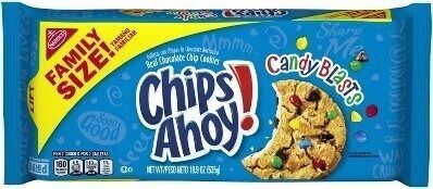 Candy blasts real chocolate chip cookies