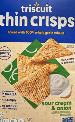 Triscuit Thins Crisps Sour Cream & Onion