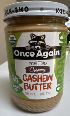 Organic Creamy Cashew Butter