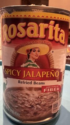 Spicy jalape ±o refried beans
