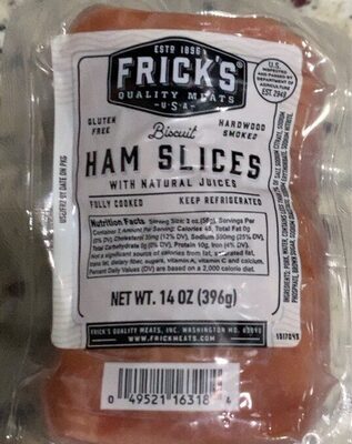 Biscuit ham slices