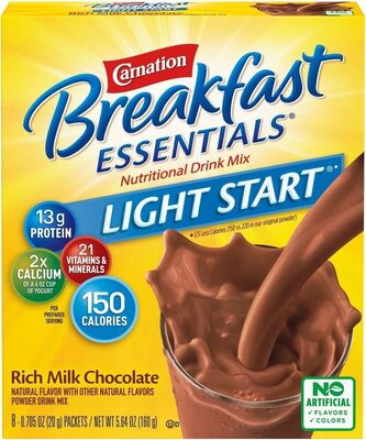 Carnation instant breakfast no sugar added chocolate
