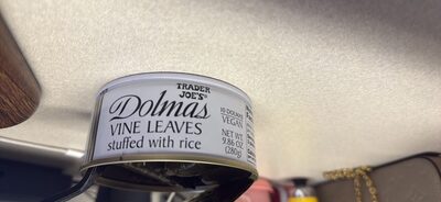 Dolmas Vine Leaves stuffed with rice