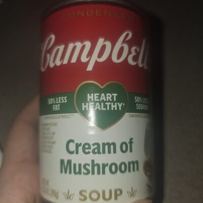 Condensed soup cream of mushroom