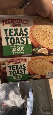 TEXAS TOAST made with real GARLIC & Parsley