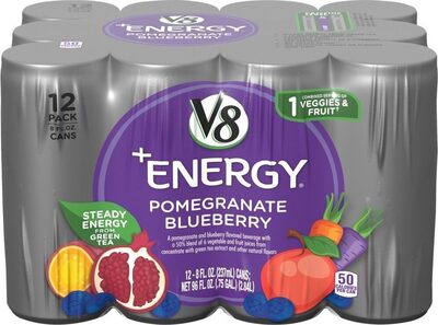 Energy pomengranate blueberry juice